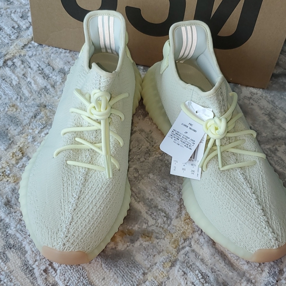 Adidas yeezy boost 350 butter yellow 12 NIB